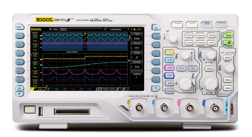 普源數(shù)字示波器DS1000Z 4通道 100MHz 70MHz 50MHz